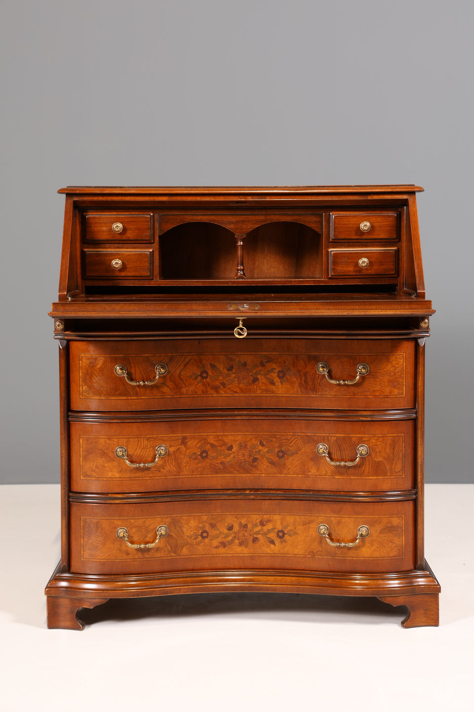 Original Selva Sekretär Antik Stil Kommode echt Holz Schrank