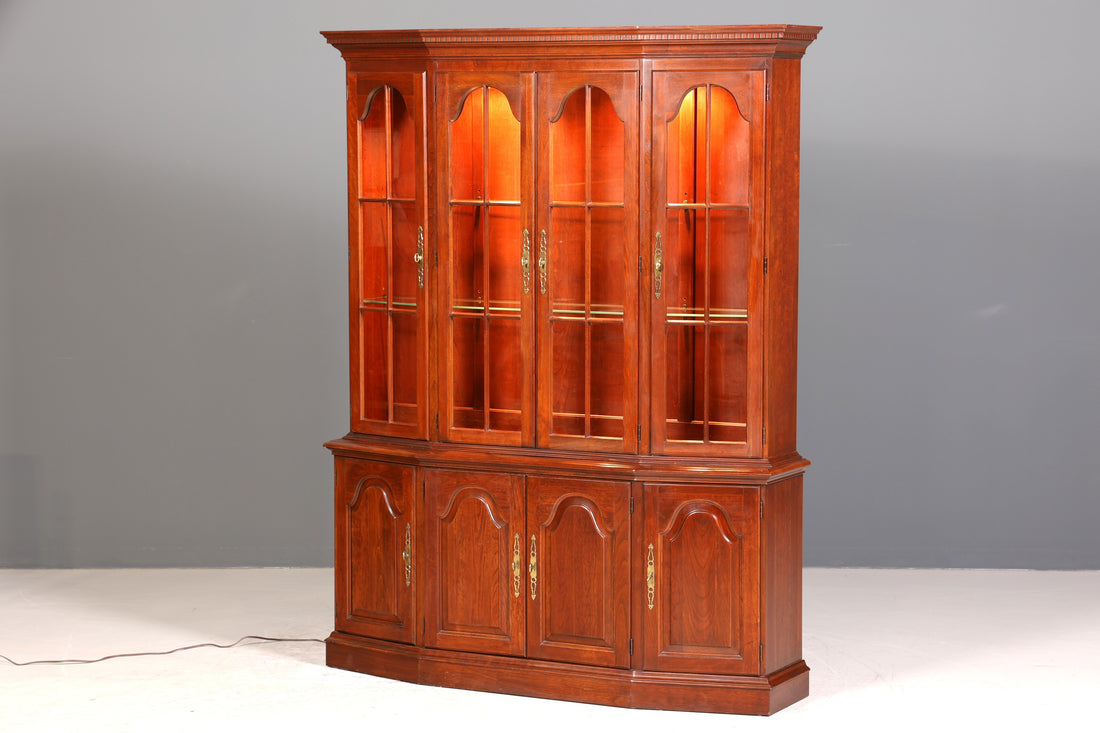 Stilvolle Original Pennsylvania House Vitrine Bücherschrank USA Schrank Buffet Schrank Regal