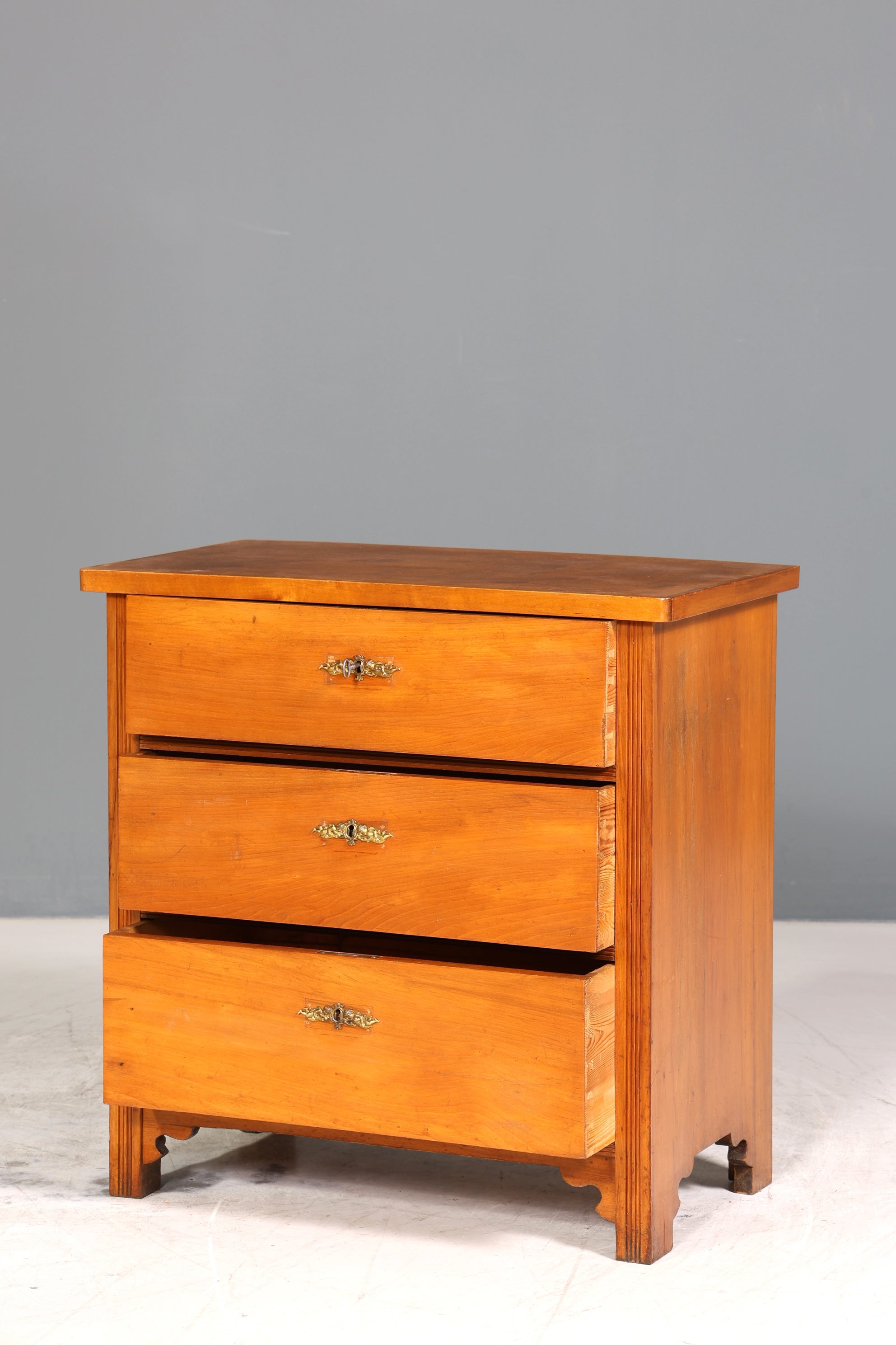Wunderschöne Jugendstil Kommode Antik Schubladenkommode echt Holz Flurkommode