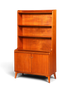 Wunderschöner Mid Century Schrank Bücherregal Vintage Sekretär Highboard Holz Regal 60s