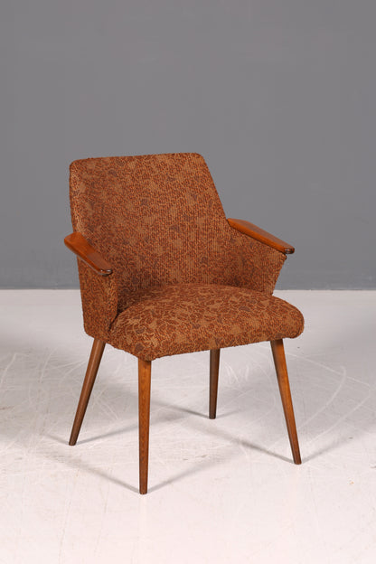 Wunderschöner Mid Century Stuhl Retro Armlehnstuhl Cocktailstuhl Küchenstuhl Sekretär Stuhl 2 von 4