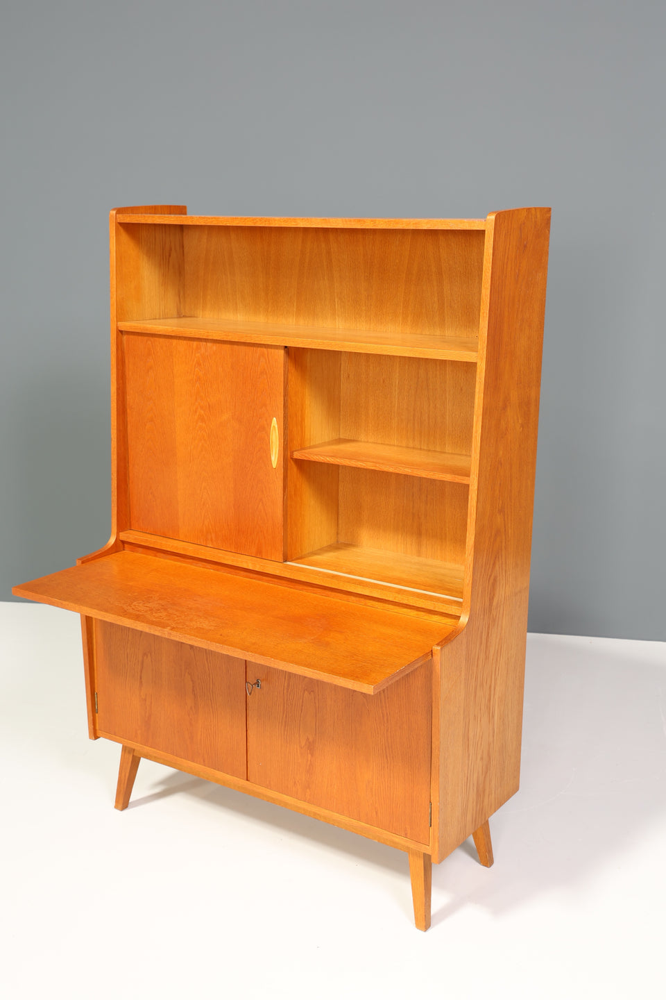 Wunderschöner Mid Century Highboard Vintage Sekretär