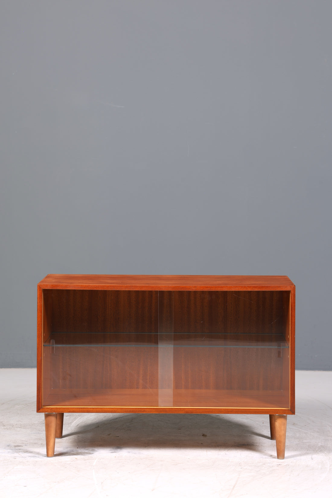 Traumhafte Mid Century Vitrine Vintage Schrank Retro Glas Regal Bücherregal