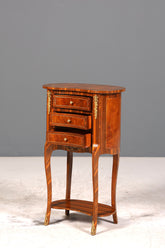 Stilvolle Barock Stil Kommode Antik Stil Beistelltisch Messing Schränkchen