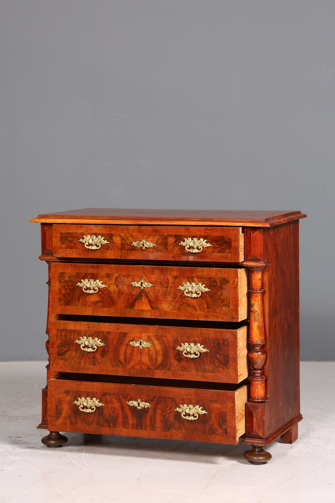 Wunderschöne Gründerzeit Kommode Louis Philippe echt Holz Schubladen Kommode um 1880