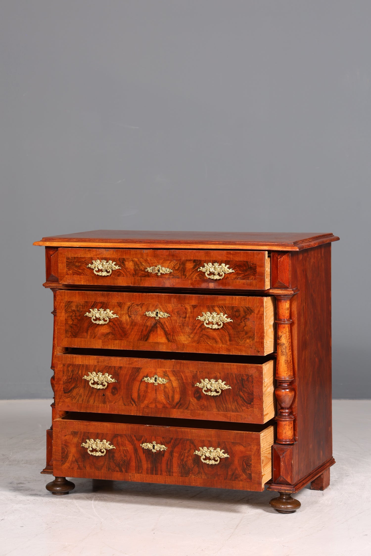 Wunderschöne Gründerzeit Kommode Louis Philippe echt Holz Schubladen Kommode um 1880
