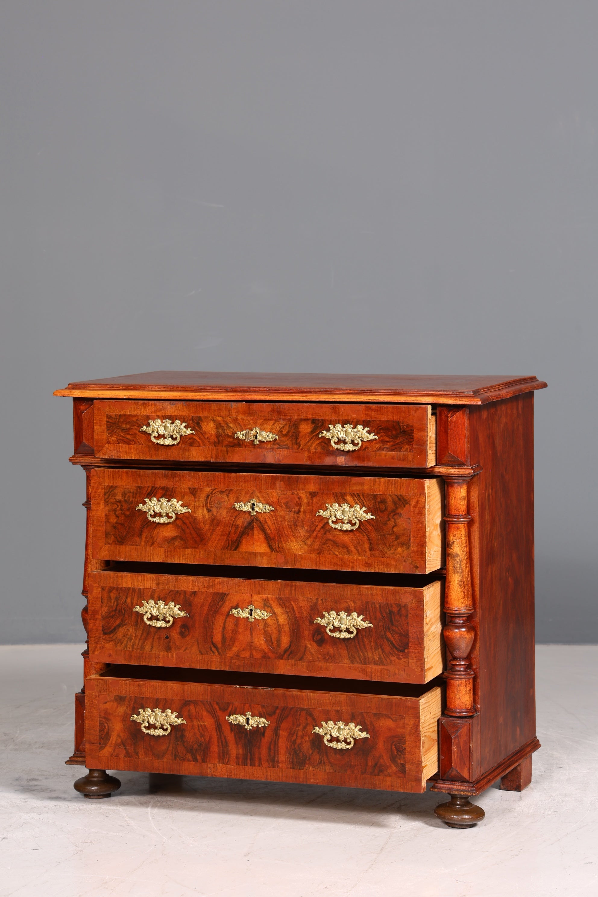 Wunderschöne Gründerzeit Kommode Louis Philippe echt Holz Schubladen Kommode um 1880