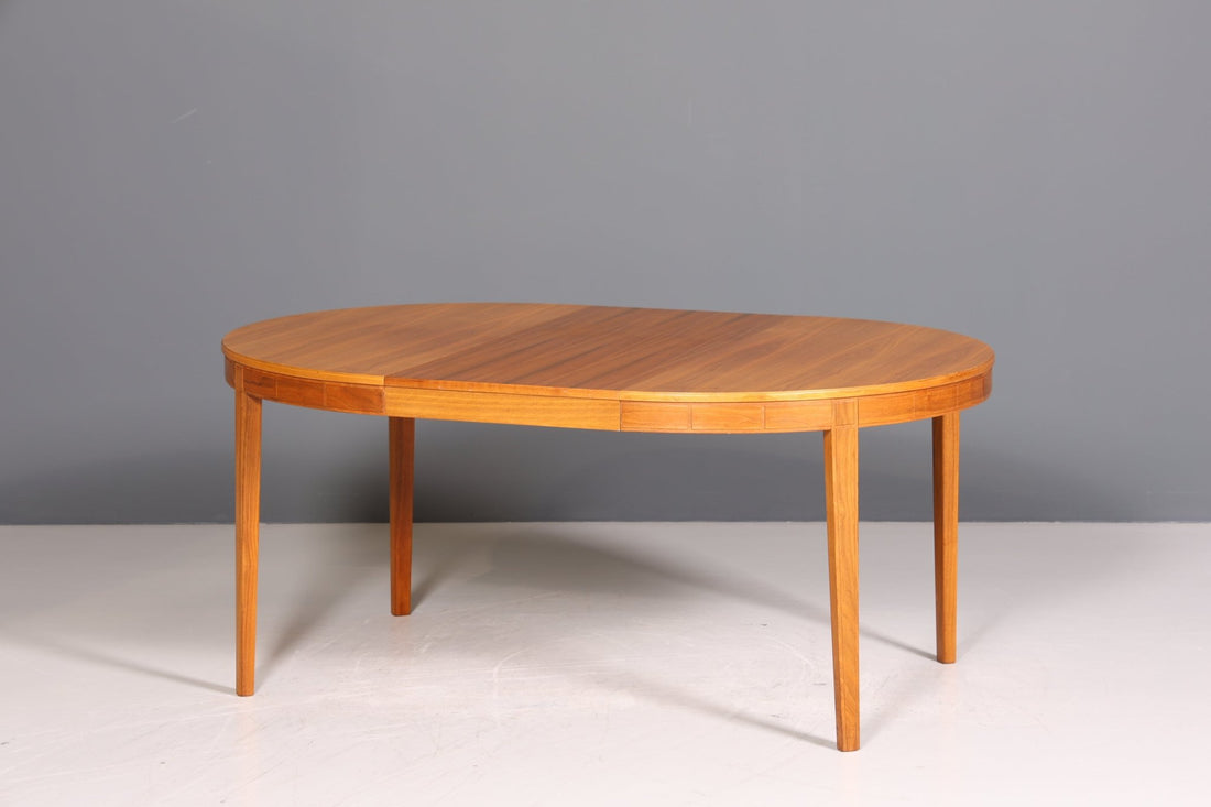 Dreamy Mid Century dining table real wood Danish design table extendable kitchen table 60s table