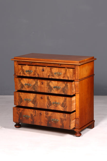 Beautiful Gründerzeit Louis Philippe antique chest of drawers, sideboard, drawer chest, linen chest, solid wood