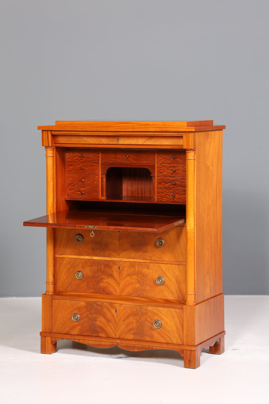 Wunderschöner Sekretär im Biedermeier Stil Englisch Kommode Antik Bürokommode