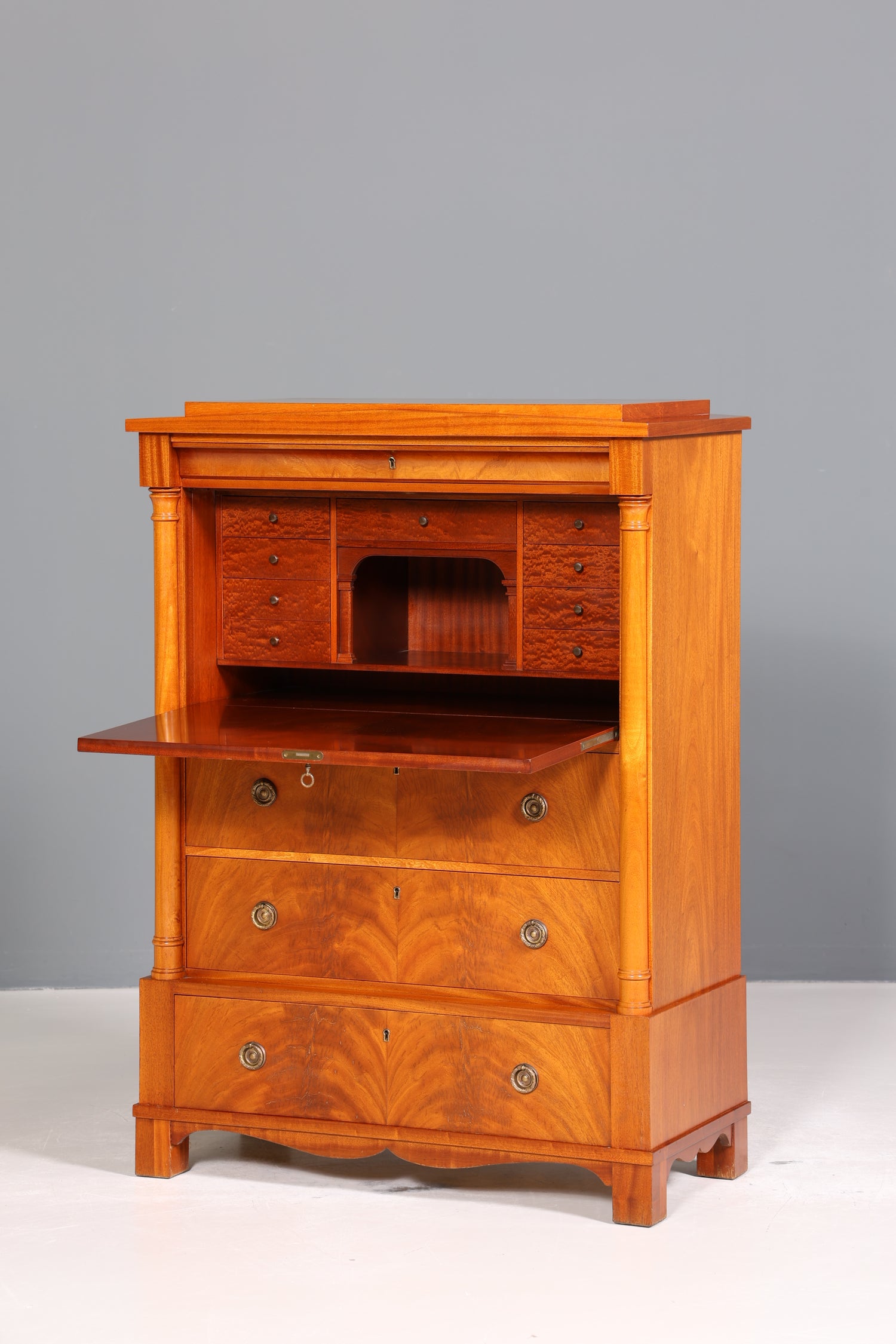 Wunderschöner Sekretär im Biedermeier Stil Englisch Kommode Antik Bürokommode