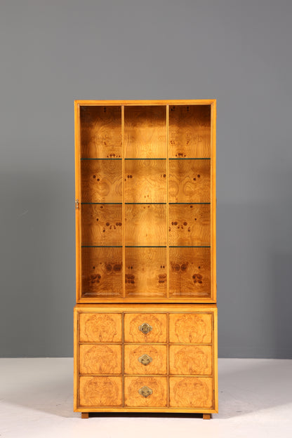 Traumhafte Original Art Deco Vitrine um 1930 Birke Schrank Regal Bücherregal Vitrinen Schrank Kommode