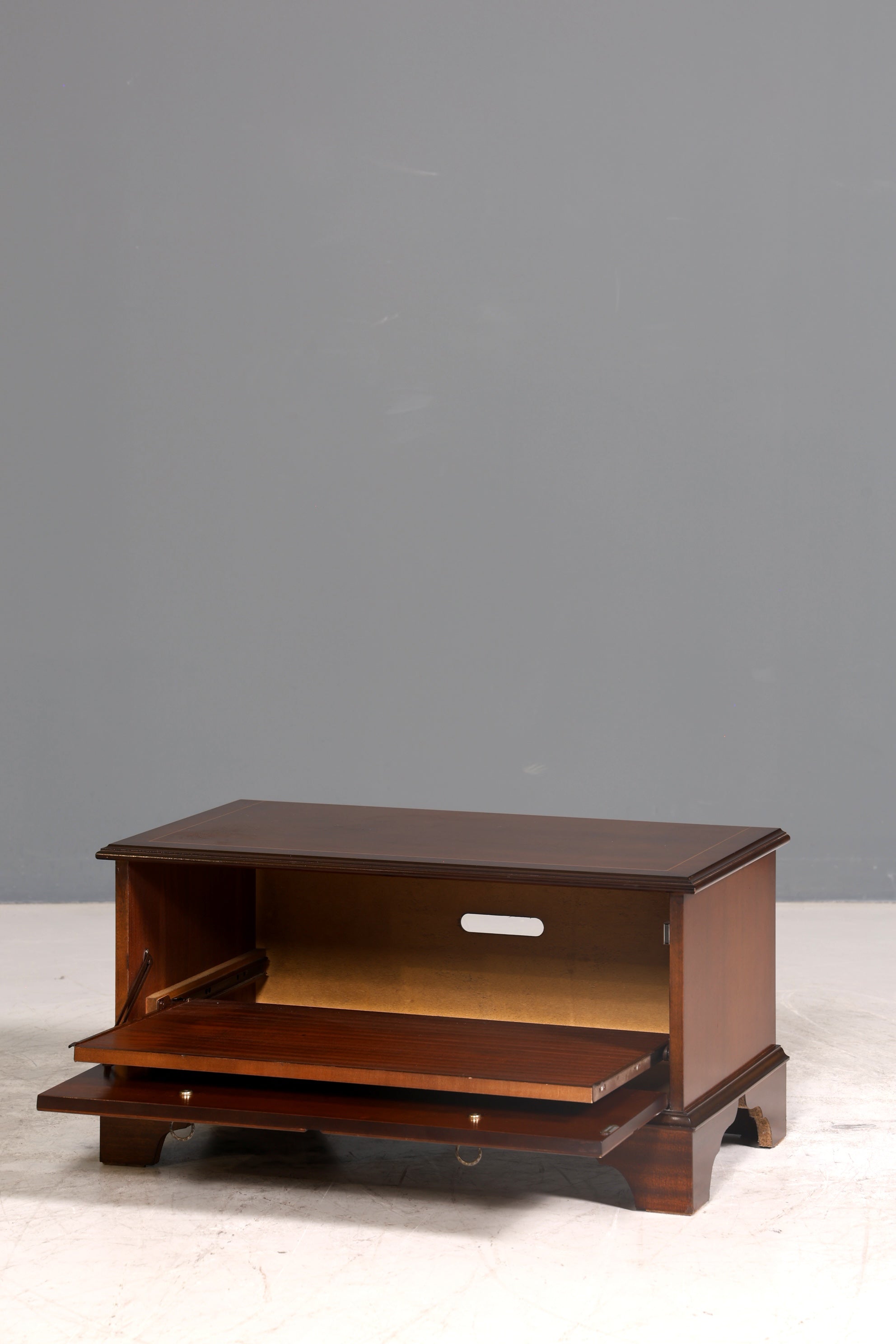 Wunderschöne Englische Kommode Holz Klapp Schrank Antik Sideboard Hifi Kommode