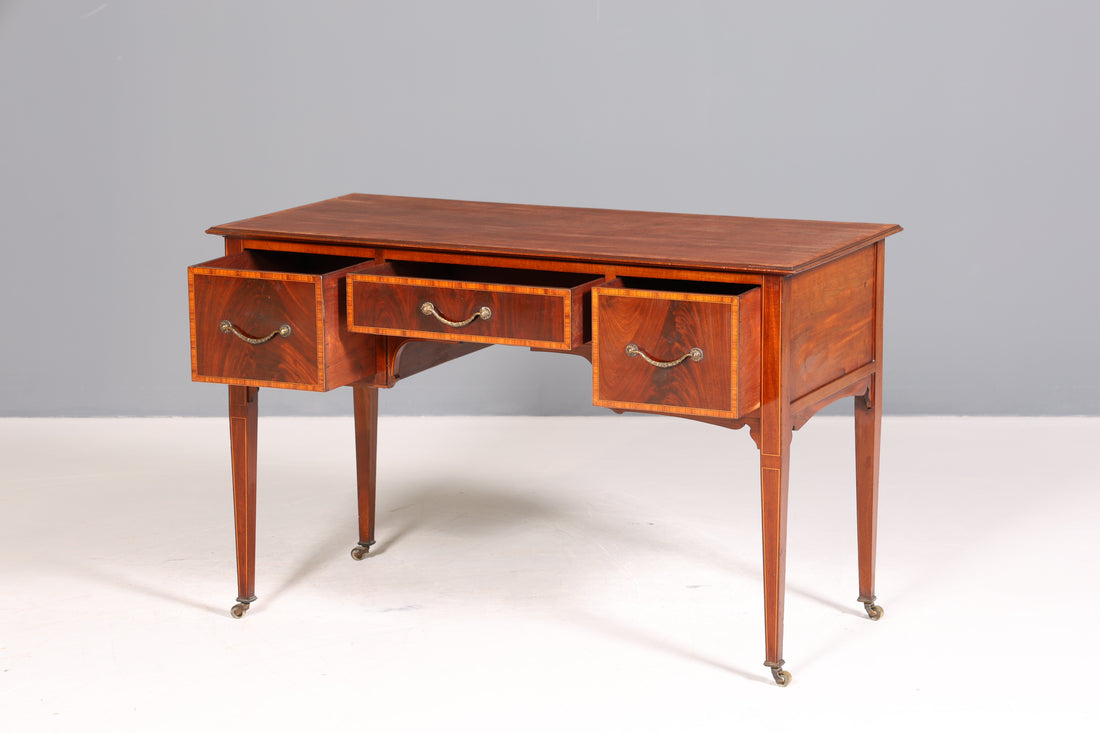 Filigraner Englischer Schreibtisch Englisch Desk Bürotisch 60s Office Table