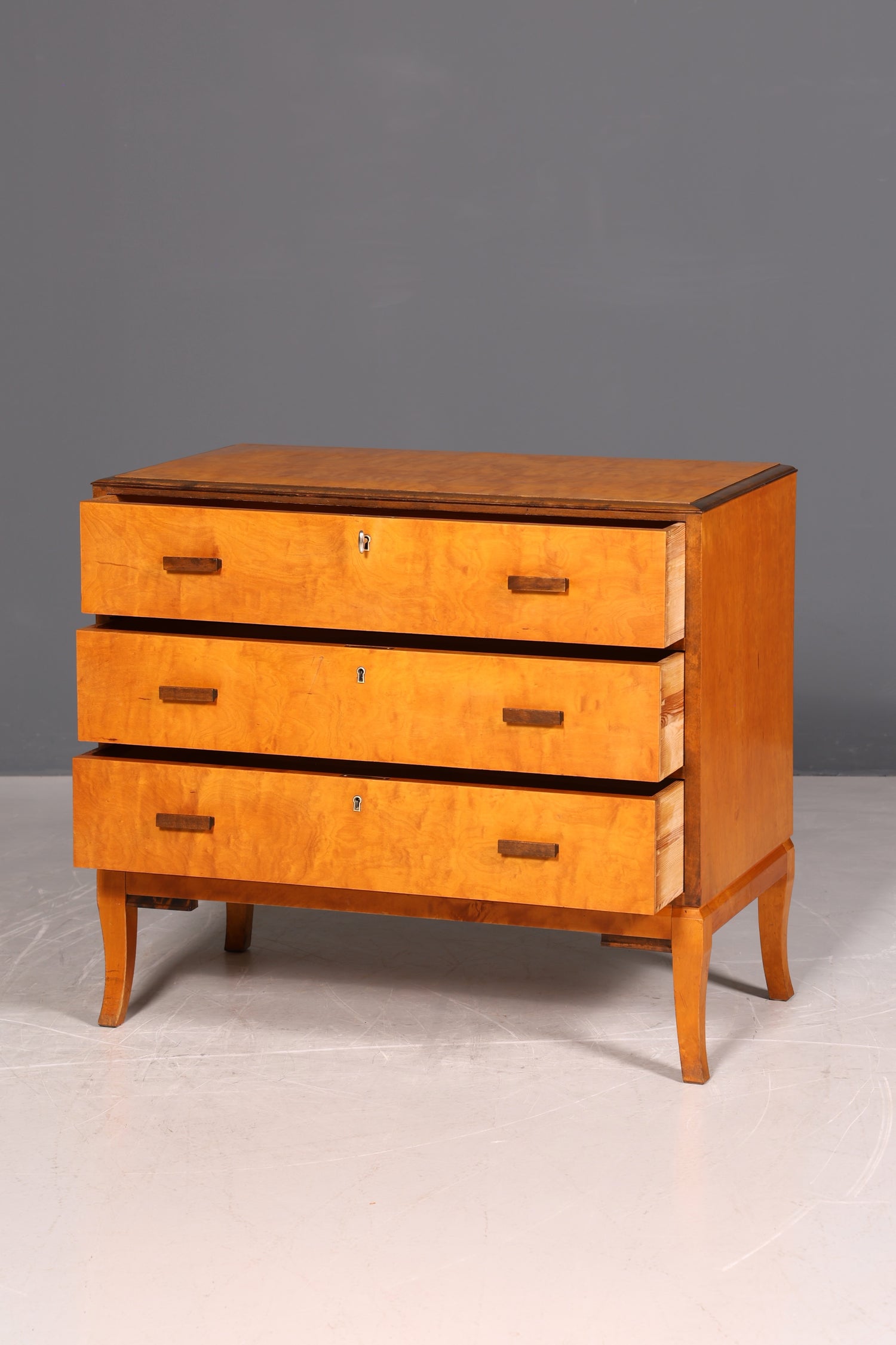 Wunderschöne Art Deco Stil Kommode um 1940 Sideboard Schubladenkommode