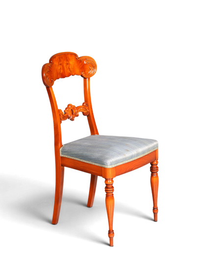 Traumhafter Stuhl im Biedermeier Stil echt Holz Sekretär Stuhl Antik Stil Esszimmer Stuhl 2 von 2