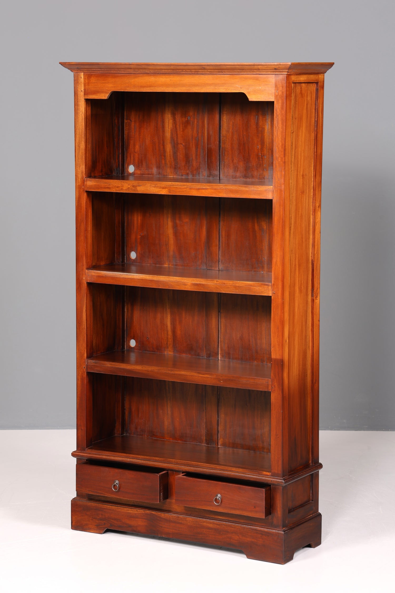 Traumhaftes Regal im Kolonial Stil Schrank Englisch Antik Stil Bücherregal Bibliothek Bookshelf 1 von 3