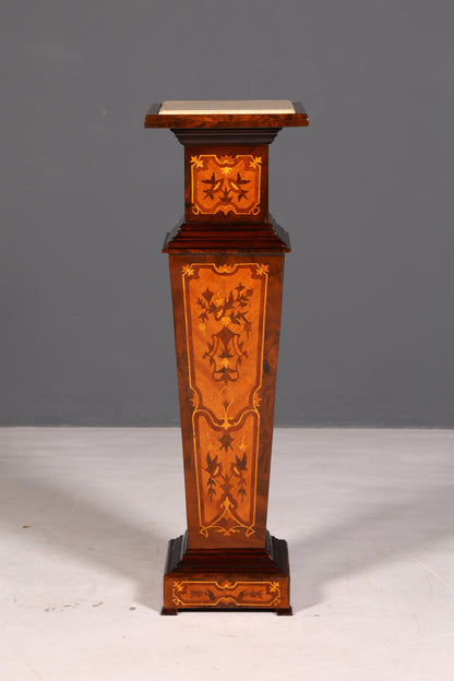 Traumhafte Barock Stil Säule Louis XV Blumensäule Naturstein Marmor Ablage