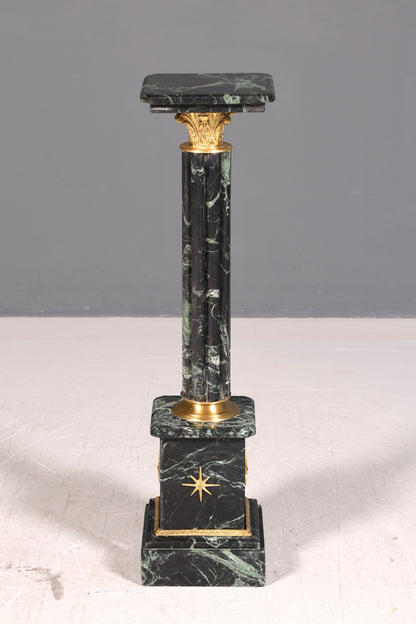 Edle Barock Stil Säule Louis XV Marmor Blumensäule Naturstein Sockel Ablage