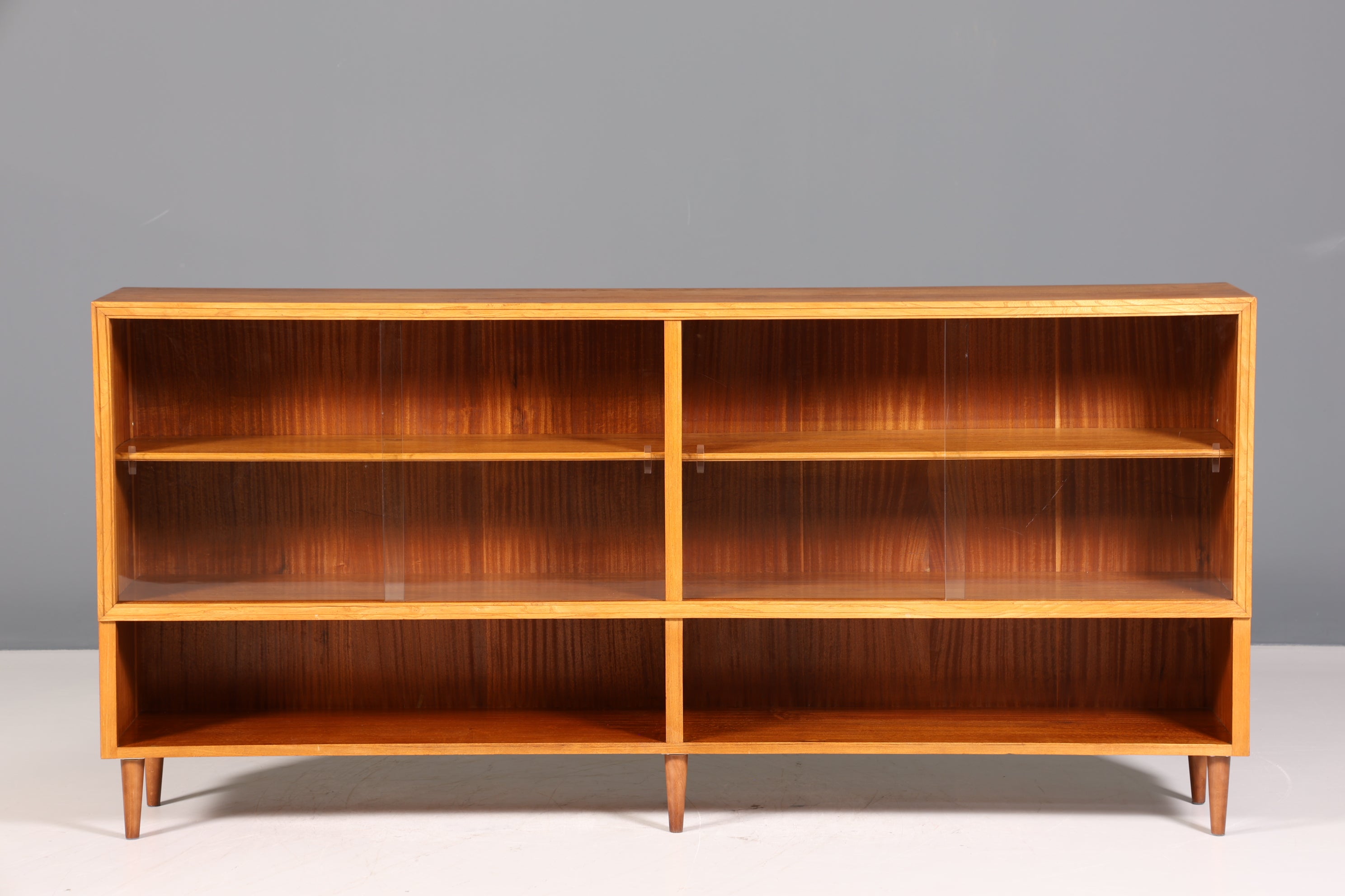 Wunderschöne Mid Century Vitrine Vintage Regal Retro Bücherregal Kommode Buchablage Bibliothek