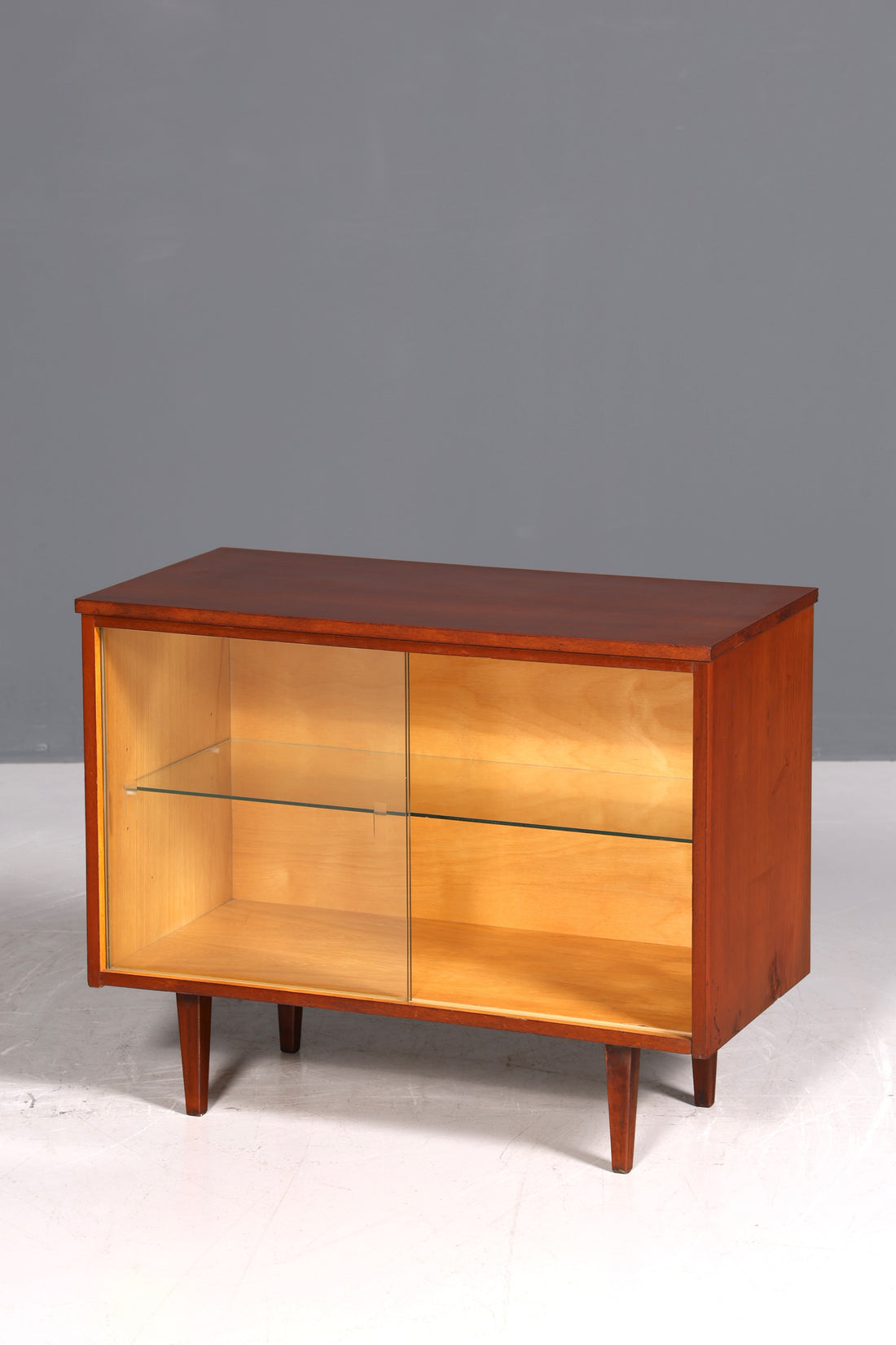Wunderschöne Mid Century Vitrine Vintage Regal Retro Bücherregal Bookshelf