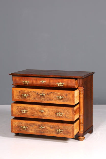 Wunderschöne Gründerzeit Kommode Louis Philippe Nussbaum Schubladen Kommode Sideboard um 1880