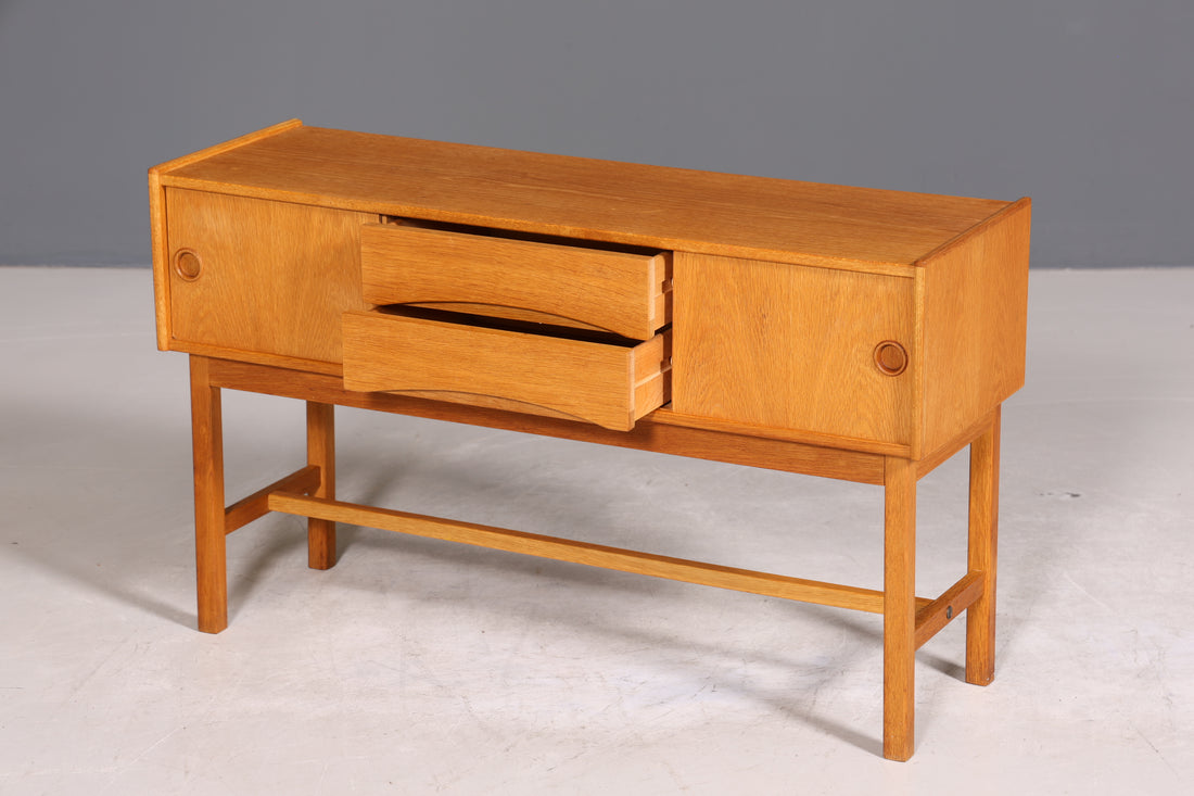 Wunderschöne Mid Century Kommode Danish Design Flurkommode TV Schrank 60s Schiebetür Kommode