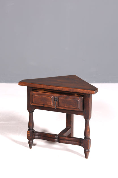 Wunderschöner Spanischer Ecktisch echt Holz Beistelltisch rustikaler spanischer Ablagetisch