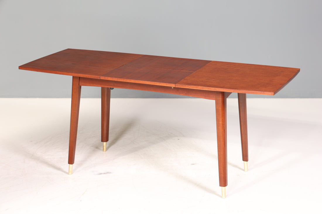Wunderschöner Mid Century Küchentisch Vintage Tisch ausziehbar und höhenverstellbar VEB Esszimmer Tisch