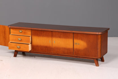 Wunderschönes Mid Century Sideboard Vintage Longboard TV Kommode Schrank Vintage Lowboard 60s Holz