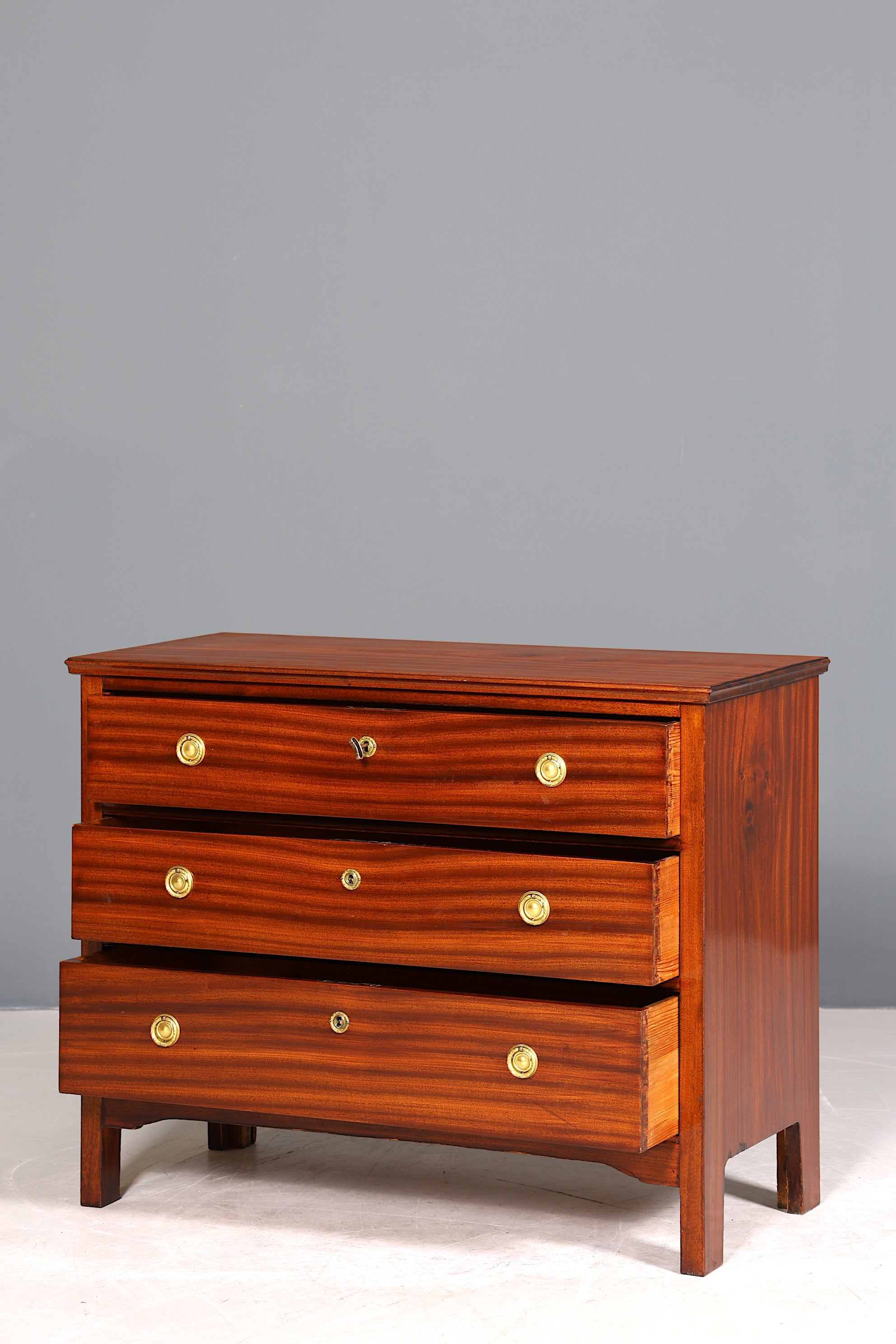 Wunderschöne Englische Antik Kommode Mahagoni Sideboard Schubladenkommode