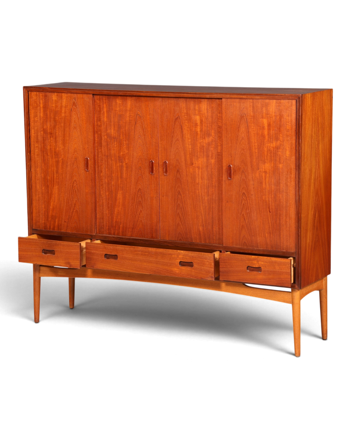 Mid Century Highboard Teak Danish