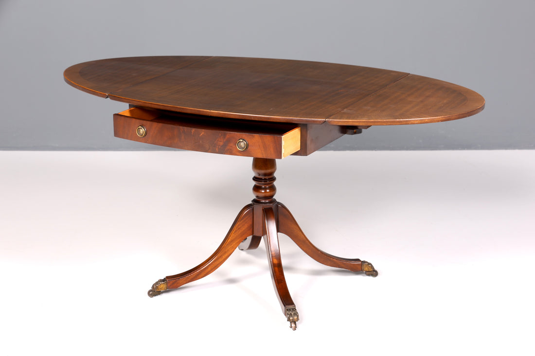 Wunderschöner Englischer Tisch ausklappbarer Esstisch Regency Antik Stil 60s Küchentisch Schreibtisch