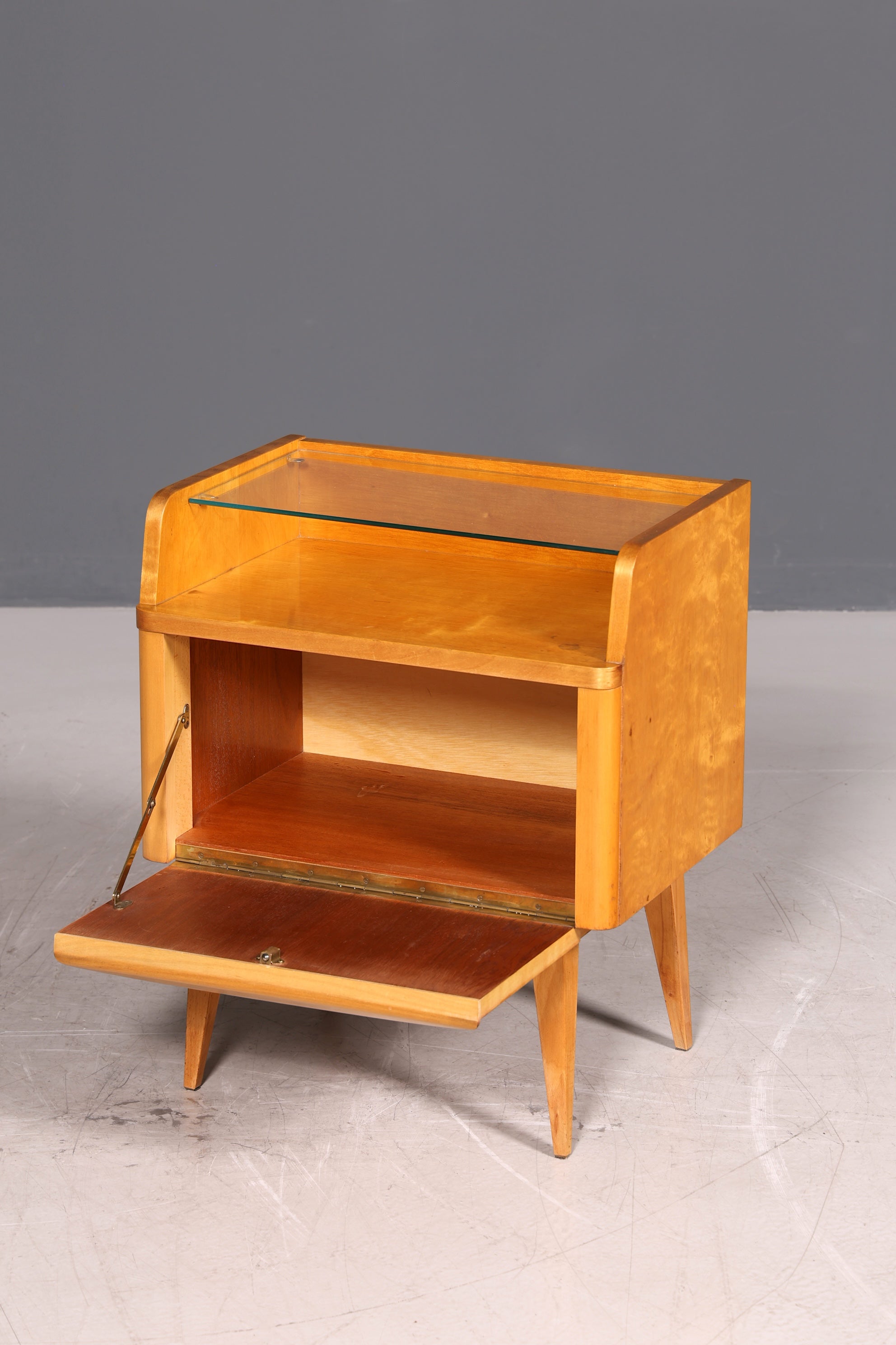 Original Hellerau Kommode Franz Ehrlich Mid Century Klappschränkchen Nachttisch