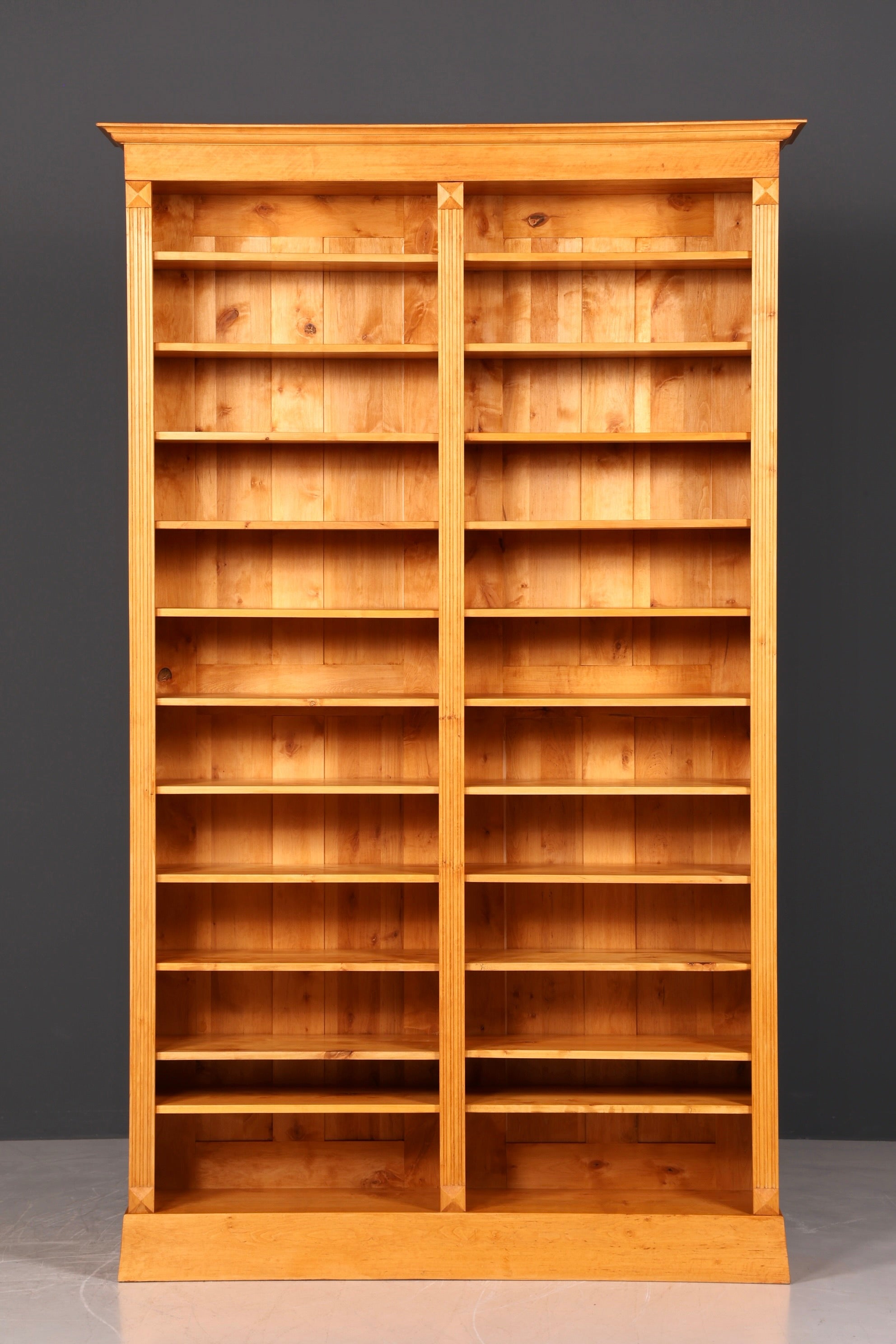 Wunderschönes XXL Bücherregal im Gründerzeit Stil Regal Massiv Holz Buchablage Landhausstil Bookshelf