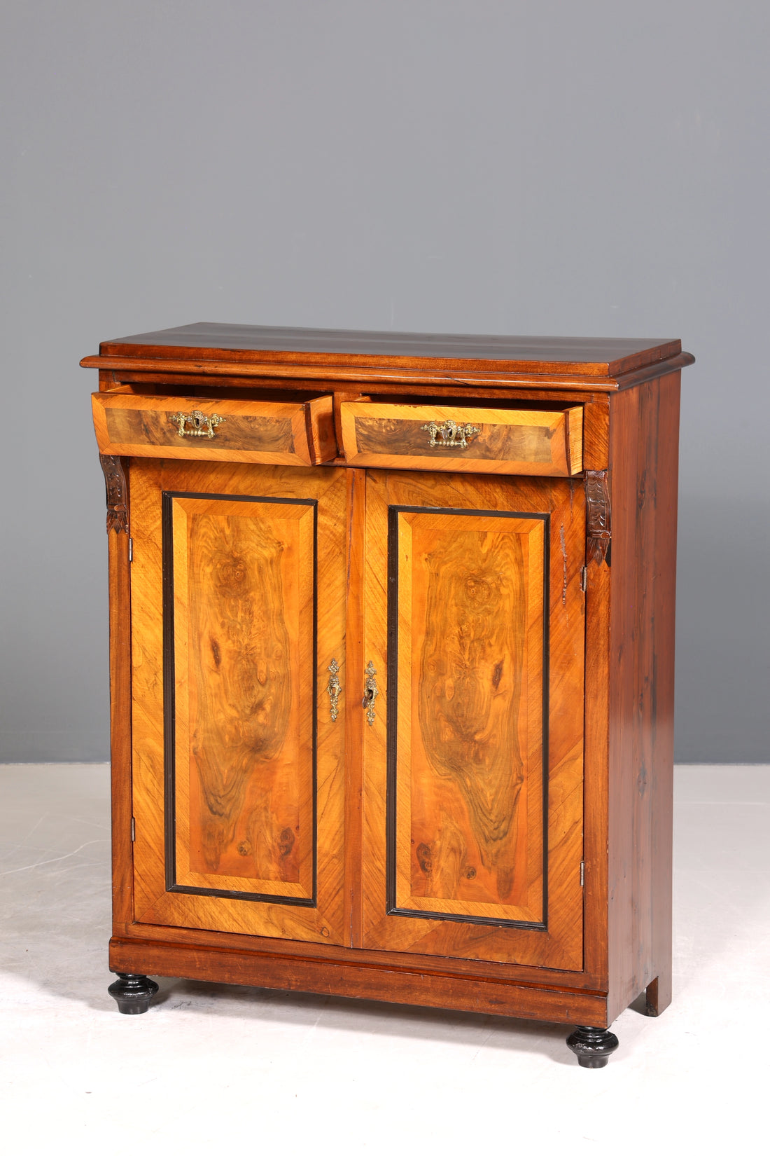 Traumhaftes Gründerzeit Vertiko Jugendstil Schrank Antik Highboard Kommode