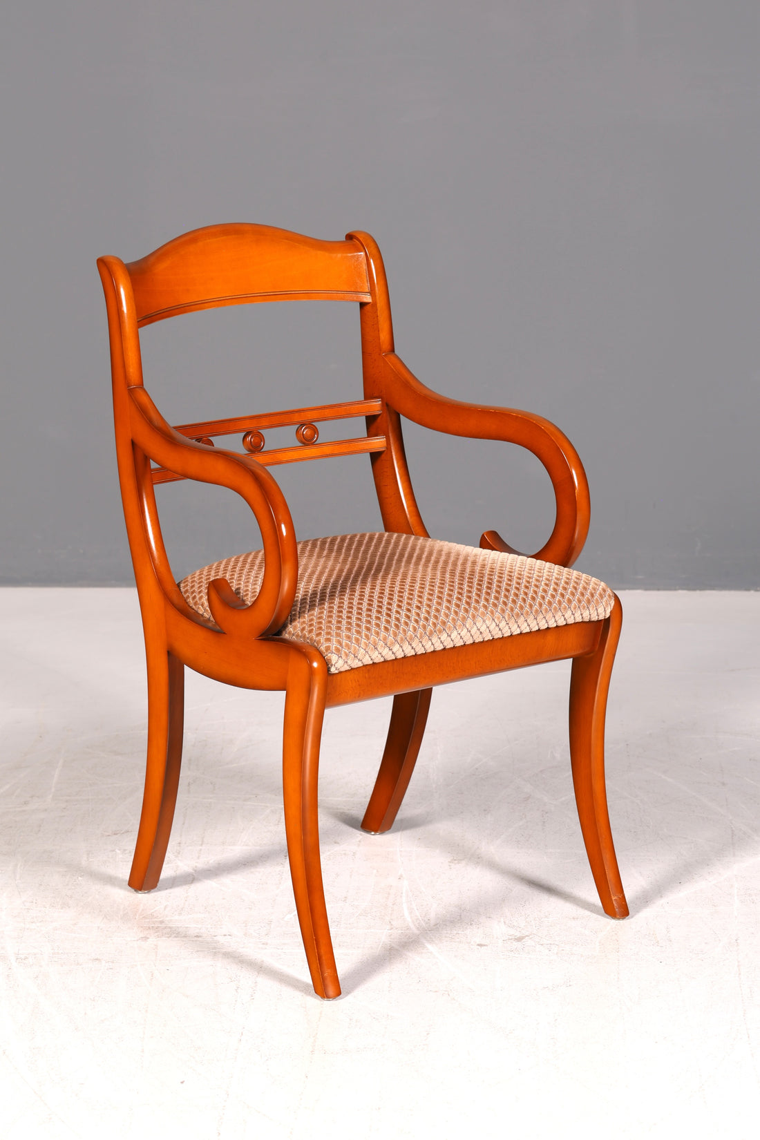 Beautiful English Armchair Secretary Chair UK Upholstered Chair Antique Dining Chair Real Wood Vintage