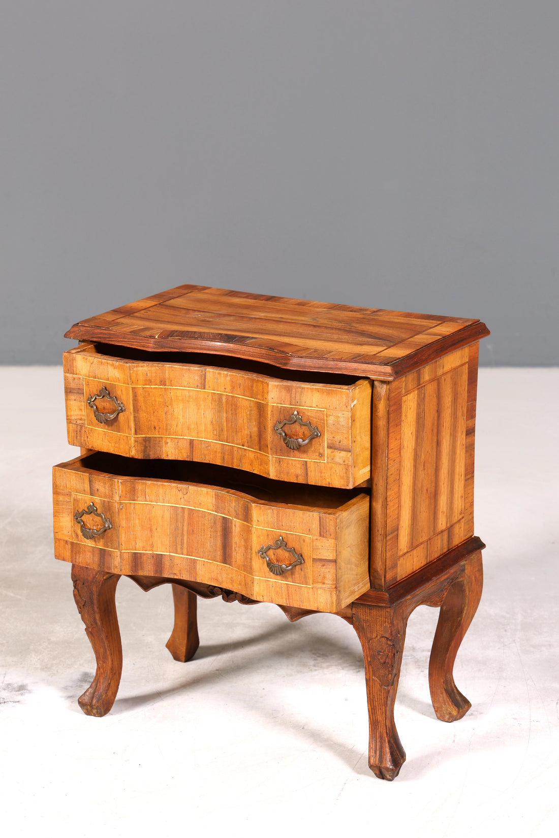 Wunderschöne Chippendale Kommode Barock Stil Nachttisch echt Holz Beistelltisch Ablagetisch