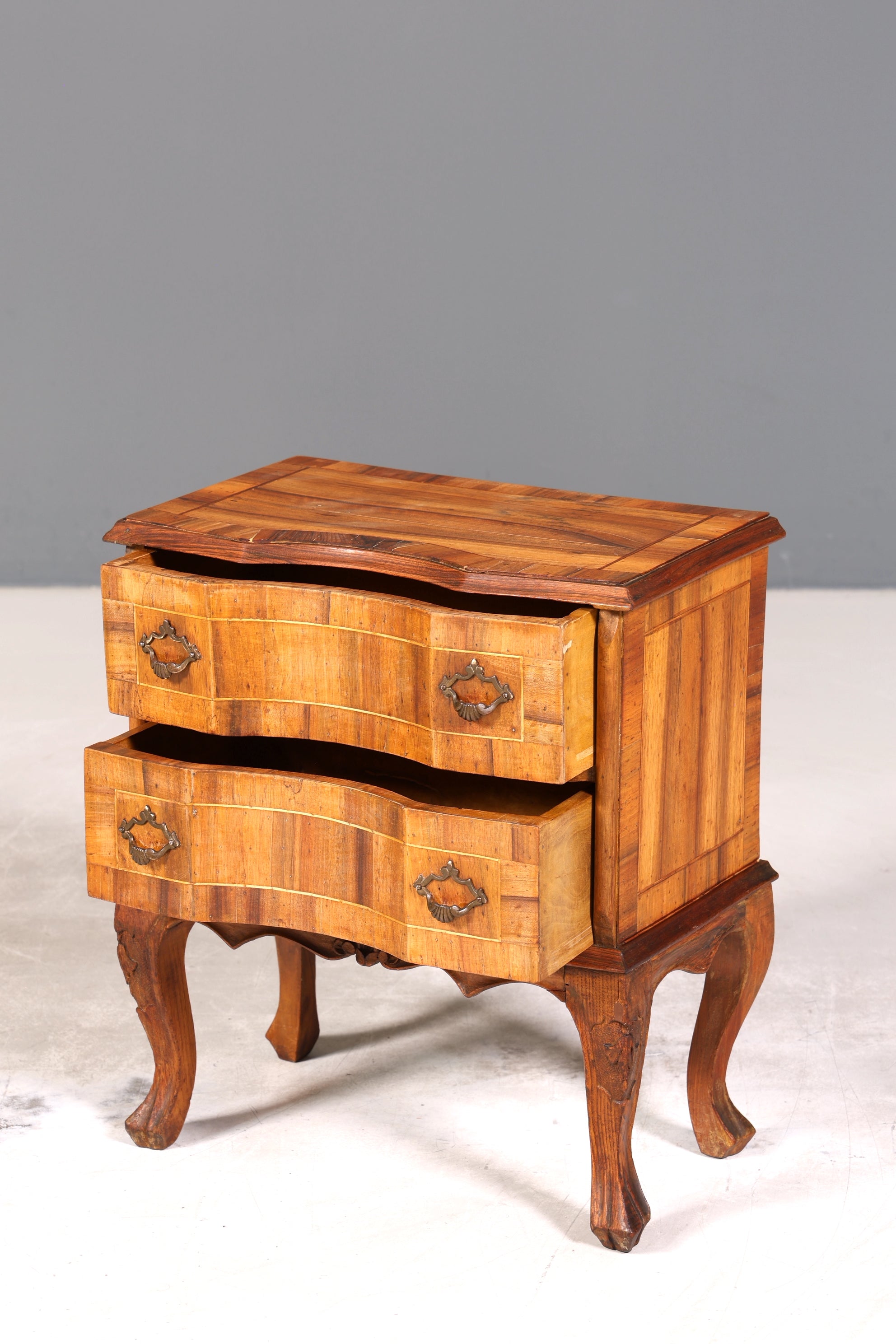 Wunderschöne Chippendale Kommode Barock Stil Nachttisch echt Holz Beistelltisch Ablagetisch