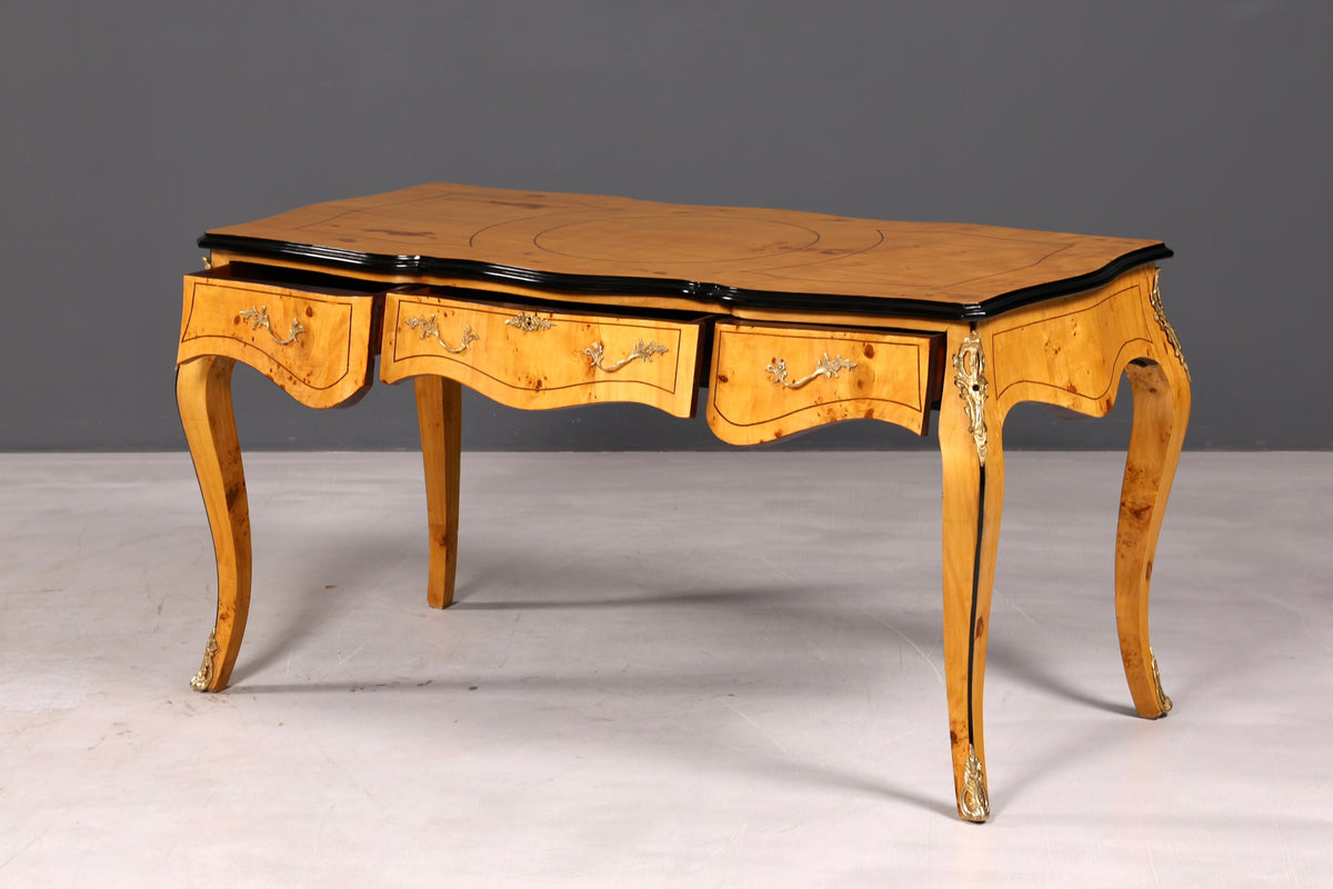 Beautiful Louis XV-style desk French office desk antique-style office table solid wood