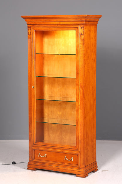Traumhafte Original Selva Vitrine Villa Borghese Antik Stil Glasvitrine Buffet Schrank mit Beleuchtung
