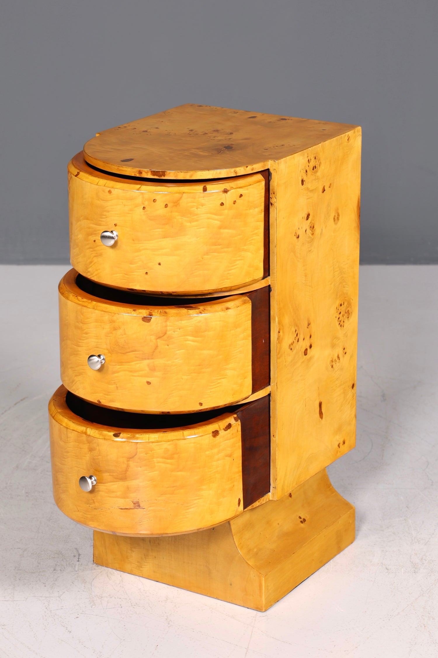 Wunderschöne Art Deco Design Kommode Birke Beistelltisch Modern Kult Schubladenkommode