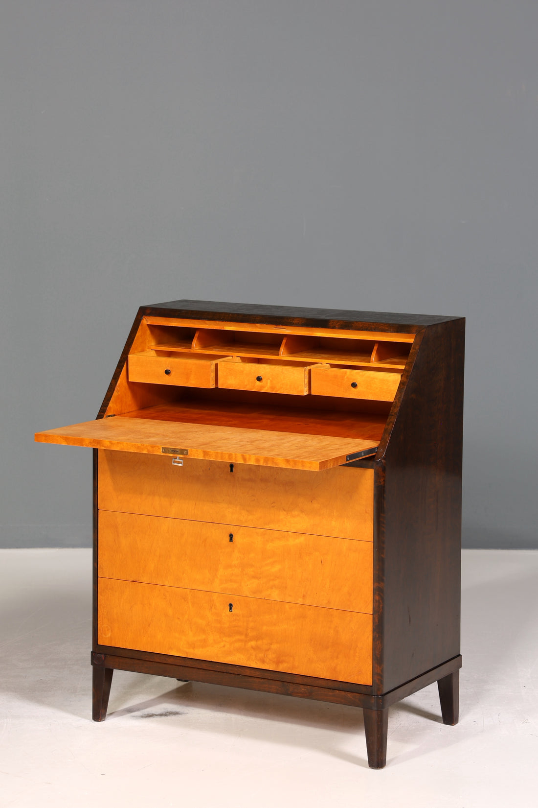 Wunderschöner Sekretär um 1930 echt Holz Büro Kommode Schreibkommode Antik Office Table