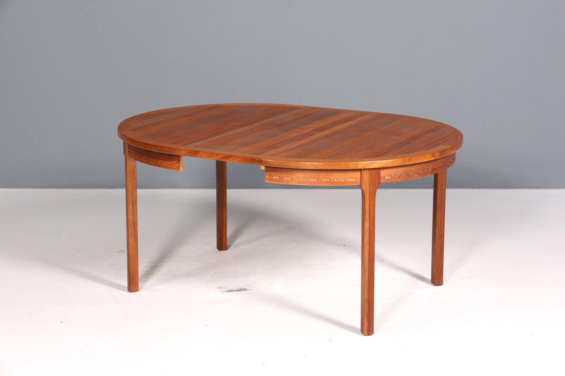 Traumhafter Mid Century Esstisch ausziehbarer Danish Design echt Holz Küchentisch Esszimmer Tisch