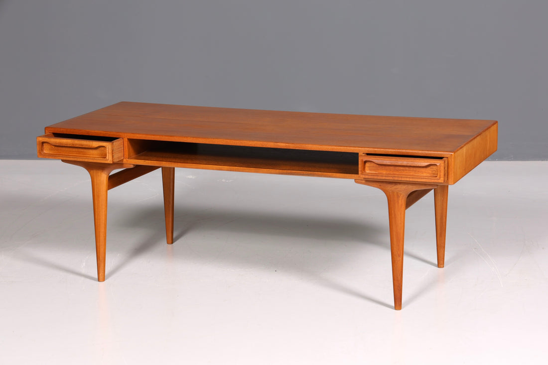 F763 Finish Beautiful Mid Century Coffee Table Retro Side Table Vintage Coffee Table 70s Living Room Table