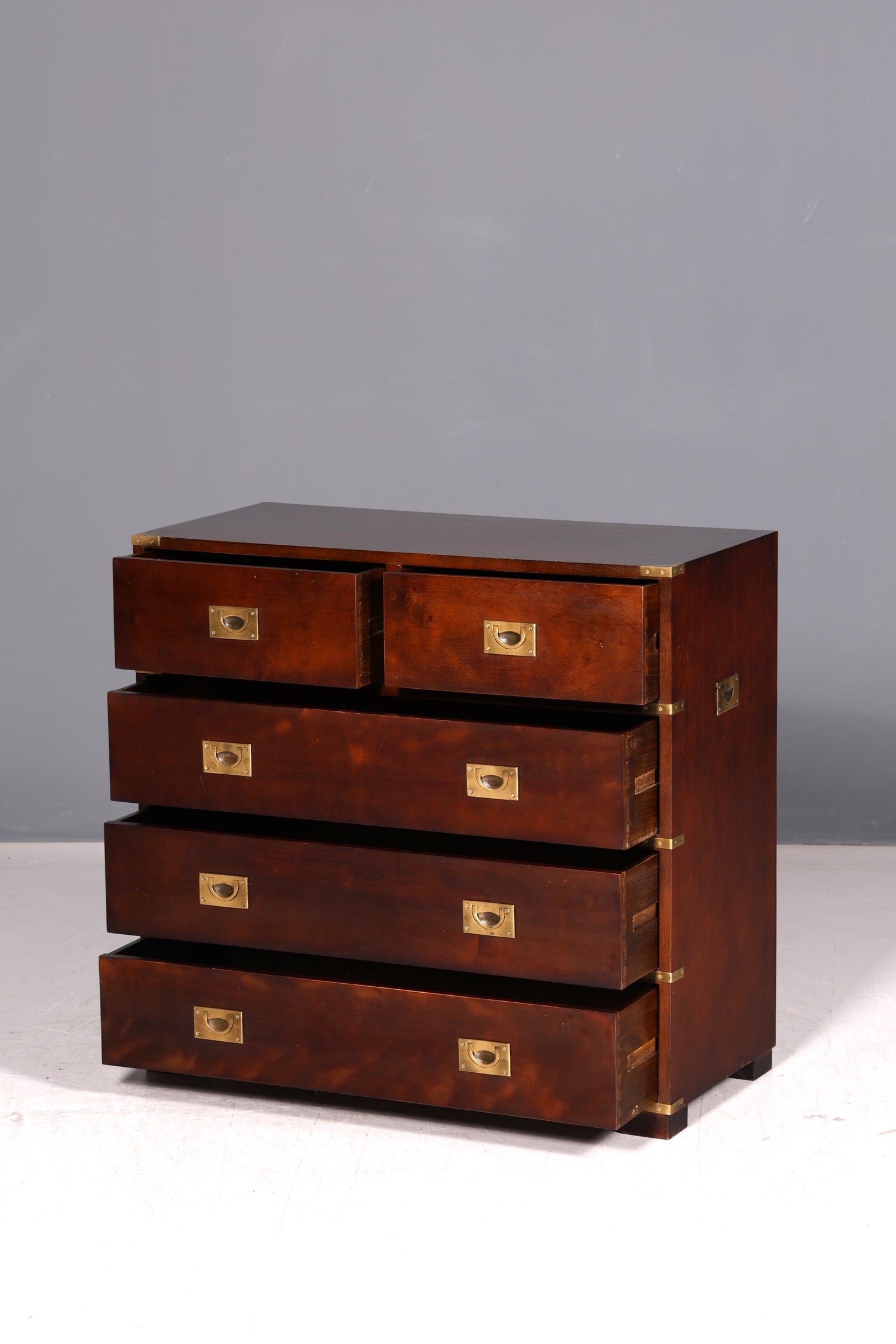 Traumhafte Maritime Kommode Englisch Military Chest Schiffskommode Antik Schrank Kolonialstil
