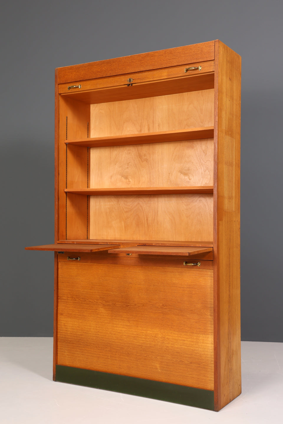 Mid Century Apothekerschrank Bauhaus Rollschrank Art Deco Büro Aktenschrank