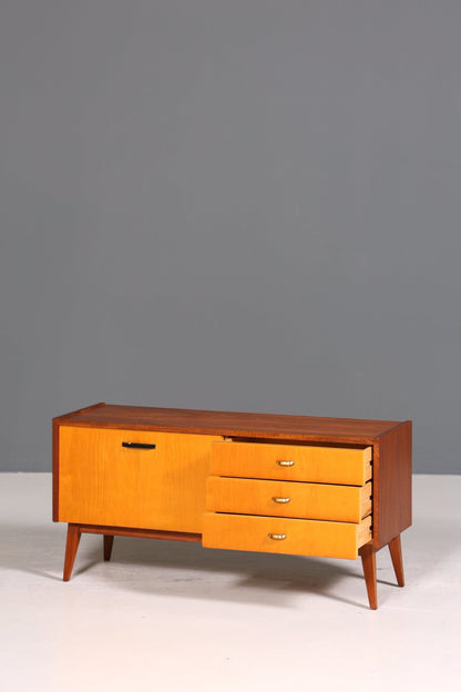 Traumhaftes Mid Century Sideboard Vintage TV Kommode 60s Schrank Flurkommode Klappschrank