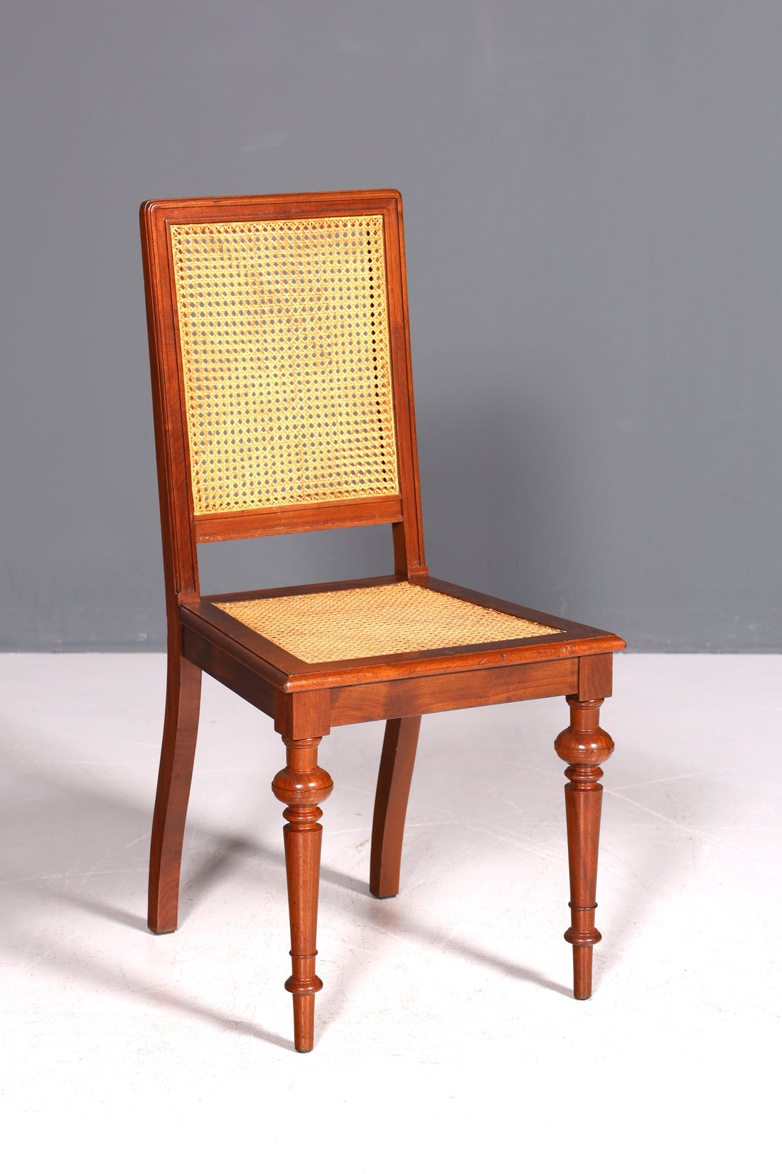 Stilvoller Gründerzeit Stuhl Antik Korbgeflecht Schreibtisch Stuhl Sekretär Stuhl Antik Küchenstuhl