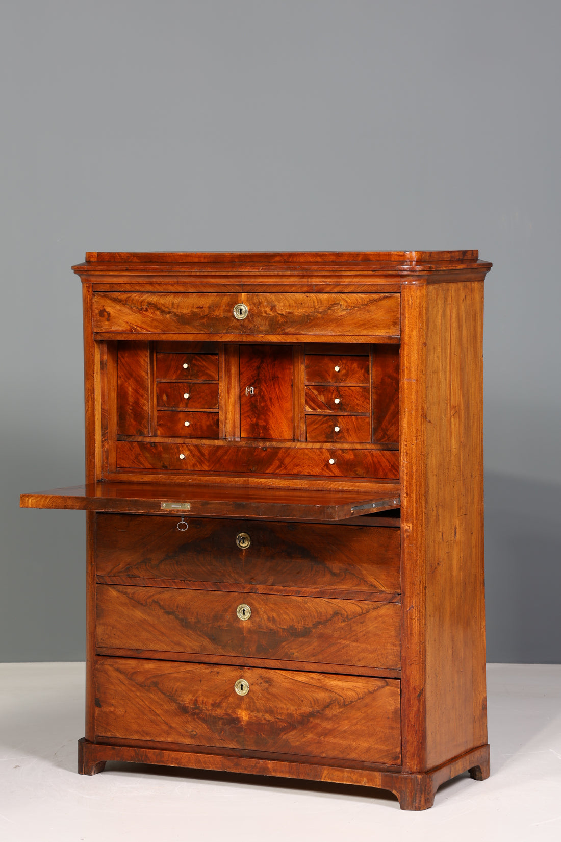 Stilvoller Biedermeier Sekretär Gründerzeit Vertiko Antik Kommode Schreibkommode